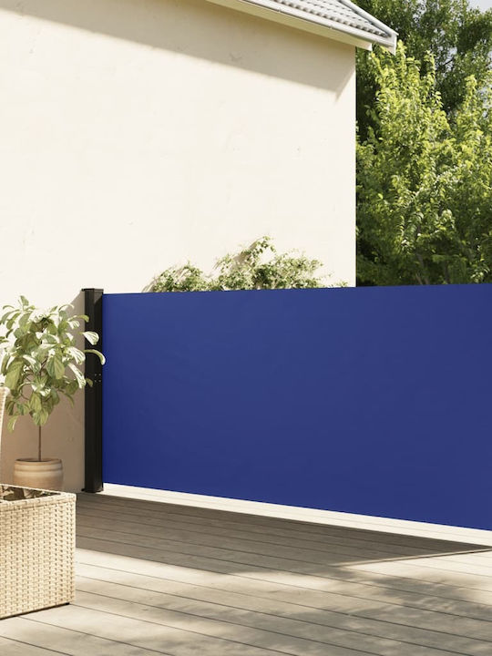 vidaXL Seitenrolloschatten Terrasse Blau 1.2x6m