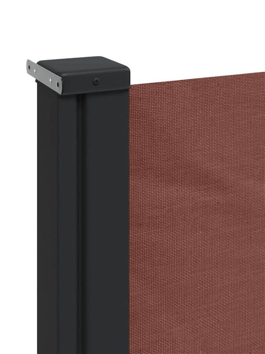 vidaXL Terrace Sideway Sunshade Roller Brown 6x1.8cm