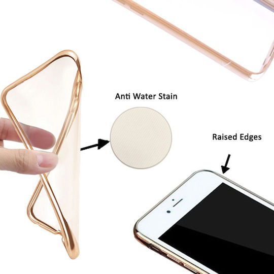 Volte-Tel Umschlag Rückseite Silikon 0.3mm Gold (iPhone 6/6s)