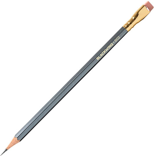 Blackwing Μηχανικό Μολύβι Ξύλινο με Γόμα 12τμχ Γκρι
