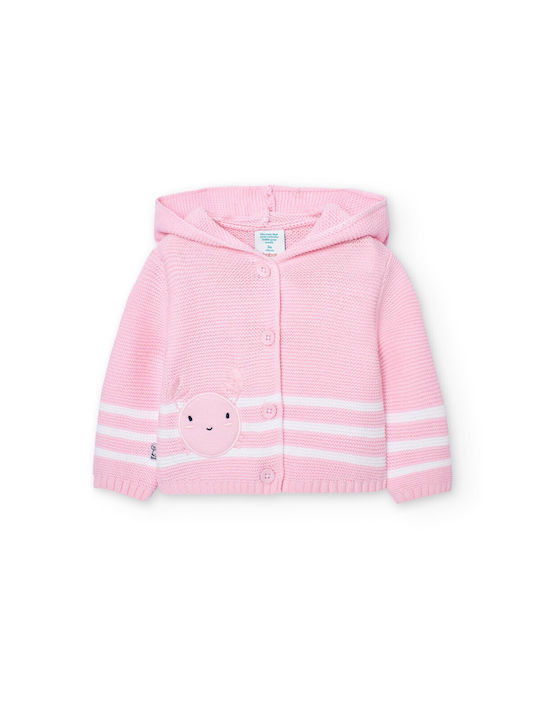 Boboli Kids Cardigan Cotton Pink