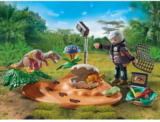 Playmobil Динозаври Гнездо на Стегозавър и Крадец на Яйца за 4-10 години