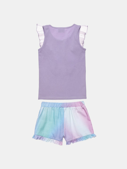 Alouette Kinder Set mit Shorts Sommer 2Stück Lilac Moovers