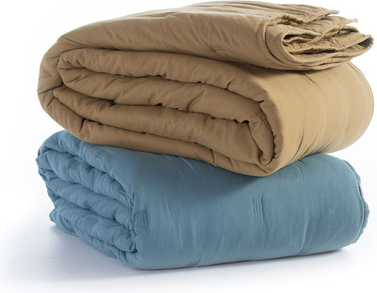 Nef-Nef Homeware Marven Tagesdecke Anderthalbbetten Mikrofaser Honey 180x240cm