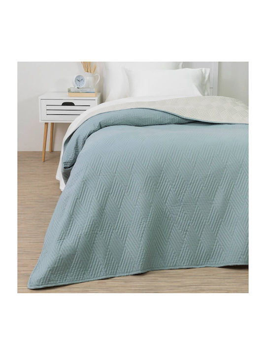 Borea Diamond Tagesdecke Übergröße aus Polyester Ecru-Cafe 220x240cm
