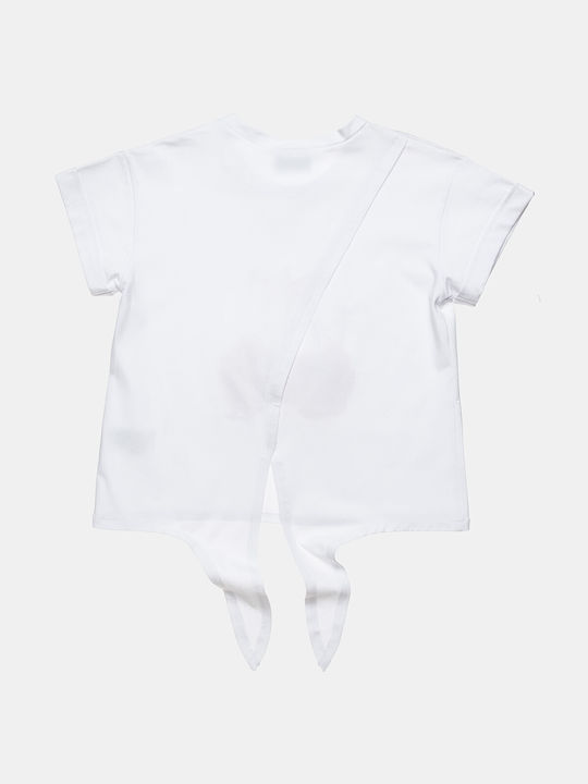 Alouette Kids Blouse Short Sleeve White