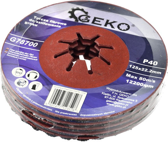 Geko Grinding Disc P100 Construction Materials 125mm
