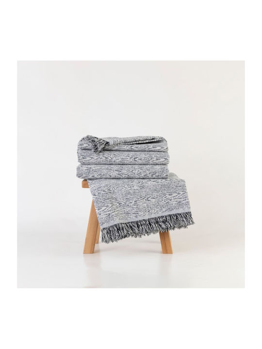 Borea Three-Seater Sofa Throw Forest 180x300cm Ecru