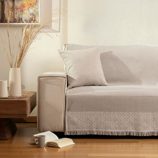 Borea Iris Покривка За Четириместен Диван 180x350см Сива