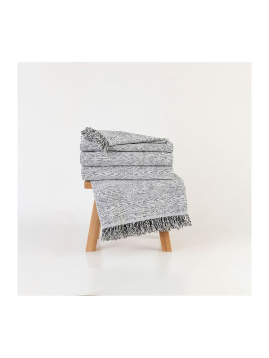 Borea Four-Seater Sofa Throw Forest 180x350cm Grey