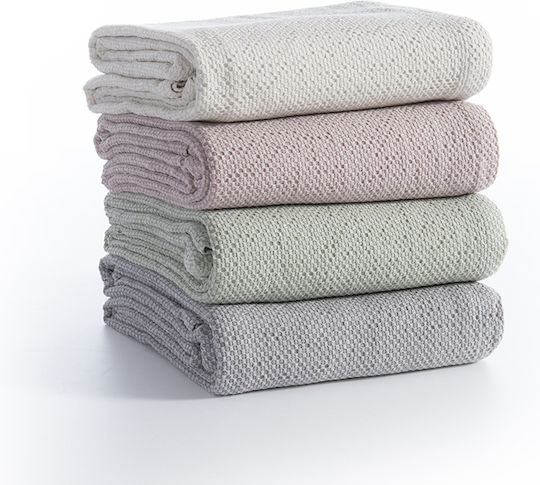 Nef-Nef Homeware Betty Ριχτάρι Διθέσιου Καναπέ Ζακάρ 180x250εκ. Grey
