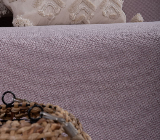 Nef-Nef Homeware Betty Three-Seater Sofa Throw Jacquard 180x300cm Mauve