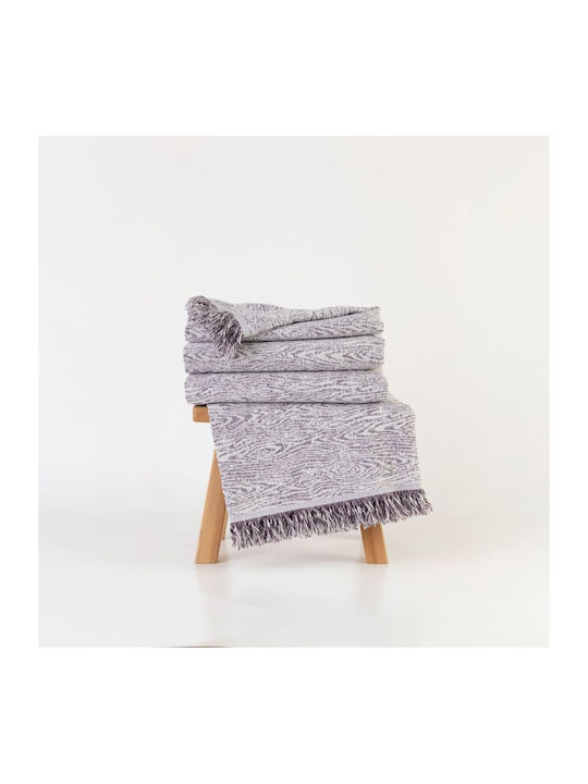 Borea Three-Seater Sofa Throw Forest 180x300cm Ecru