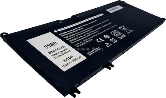 33ydh Dell Laptop Akku 3 Zellen 15.2v 55wh