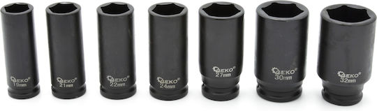 Geko Σετ Γερμανοπολύγωνα με Mέγεθος από 10mm έως 32mm 16τμχ