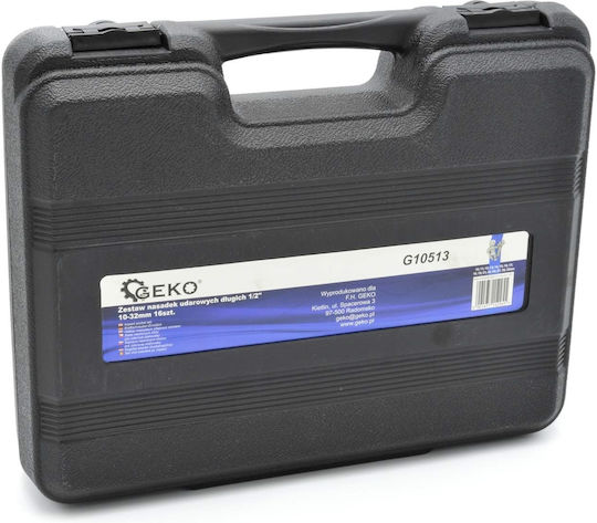Geko Σετ Γερμανοπολύγωνα με Mέγεθος από 10mm έως 32mm 16τμχ