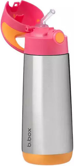 Thermos Bottle 500ml Straw B.box Strawberry Shake