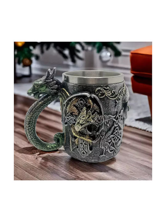 Tasse 3d Becher Metallisch Mehrfarbig 500ml 11007