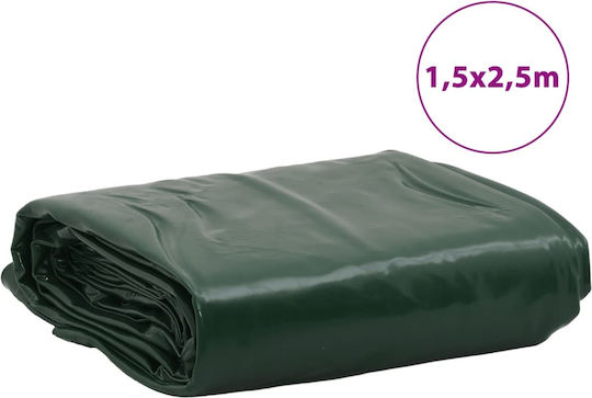vidaXL Waterproof Tarpaulin 600gr/m² 2.5x1.5m. Heavy Duty Green
