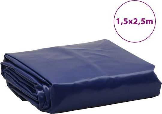 vidaXL Waterproof Tarpaulin 600gr/m² 2.5x1.5m. Heavy Duty Blue