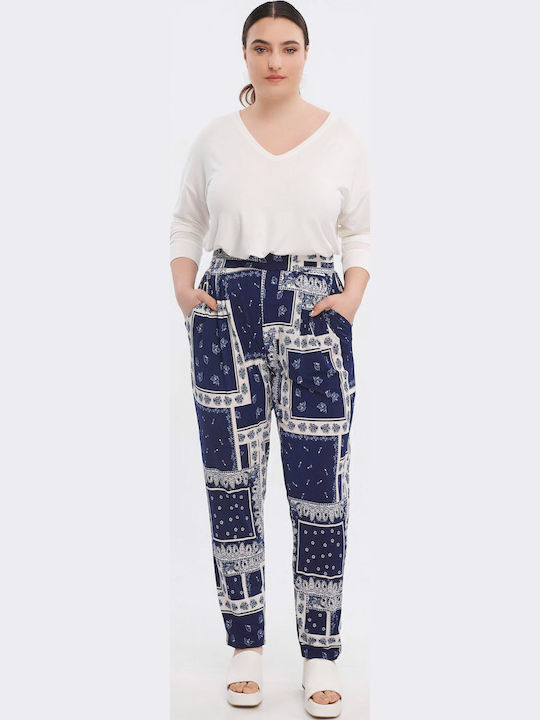 Women's Fabric Trousers with Elastic Tapered Line Lahore