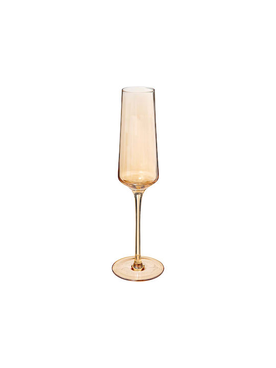 Set Gläser Champagner aus Glas Mit Stiel 160ml 6Stück