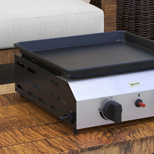 Outsunny Ψησταριά Υγραερίου με 2 Εστίες 4.8kW