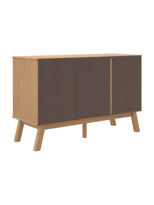 Μπουφές Ξύλινος με Συρτάρια Καφέ 114x43x73.5cm