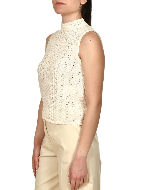 Emme Women's Sleeveless Sweater White