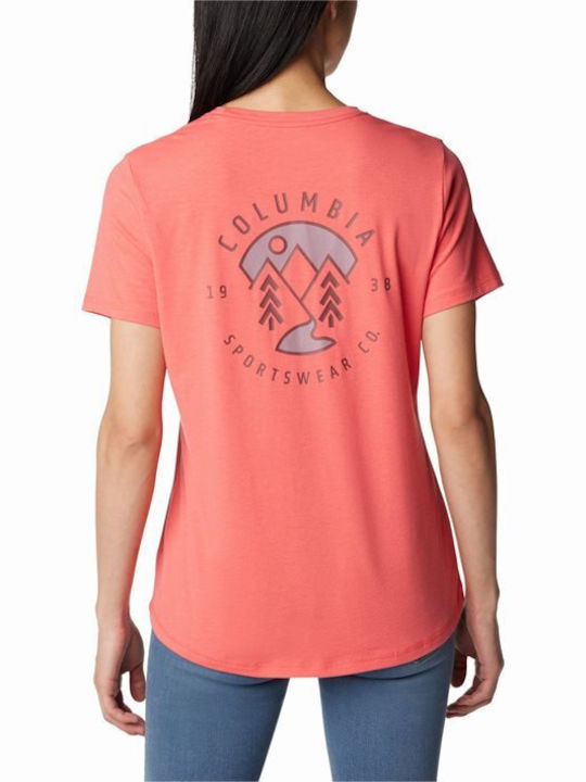 Columbia Damen T-Shirt Rot