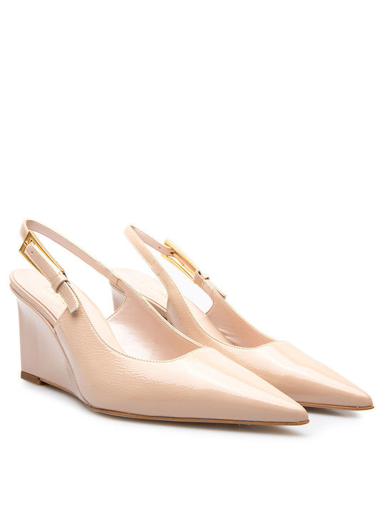 Labrini Patent Leather Pink Heels