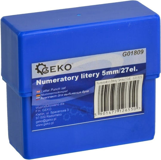 Geko G01809 Letters and Numbers Punch Hand Tool