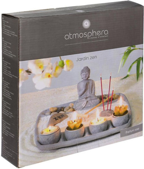 Atmosphera Διακοσμητικός Βούδας από Τσιμέντο Zen Garden 23.4x23.2x13cm Atmosphera Διακοσμητικός Βούδας από Τσιμέντο Zen Garden 23.4x23.2x13cm