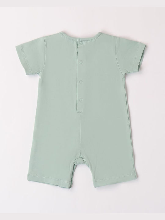 iDO Summer Romper Baby Bodysuit Set Light Green