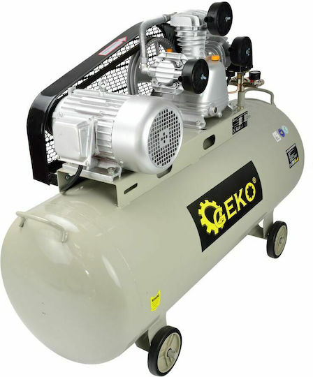 Geko Dreiphasig Luftkompressor 92dB mit Leistung 4hp und Lufttank 200Es G80310