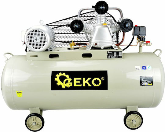Geko Dreiphasig Luftkompressor 92dB mit Leistung 4hp und Lufttank 200Es G80310