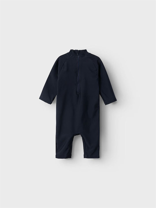 Name It Kinder Badeanzug Langarm-Einteiler Blue
