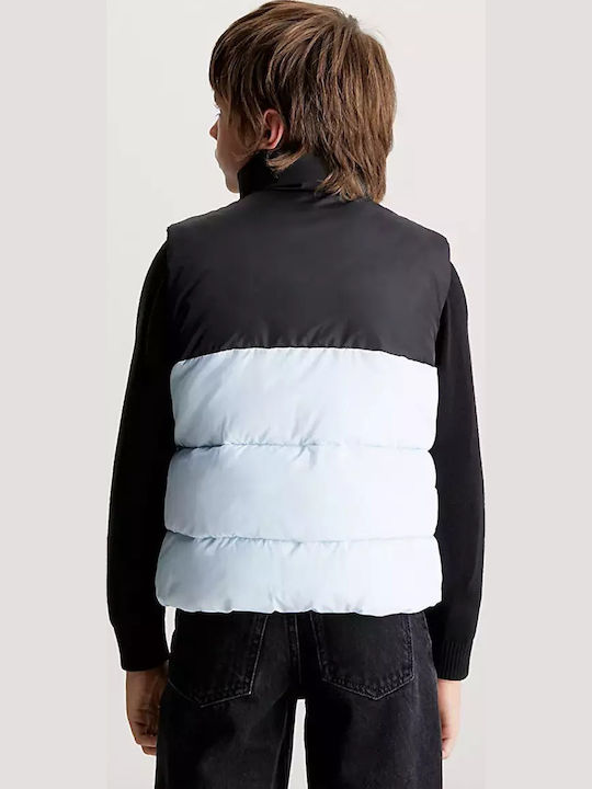 Kinder Kapuzen-Steppjacke Blau