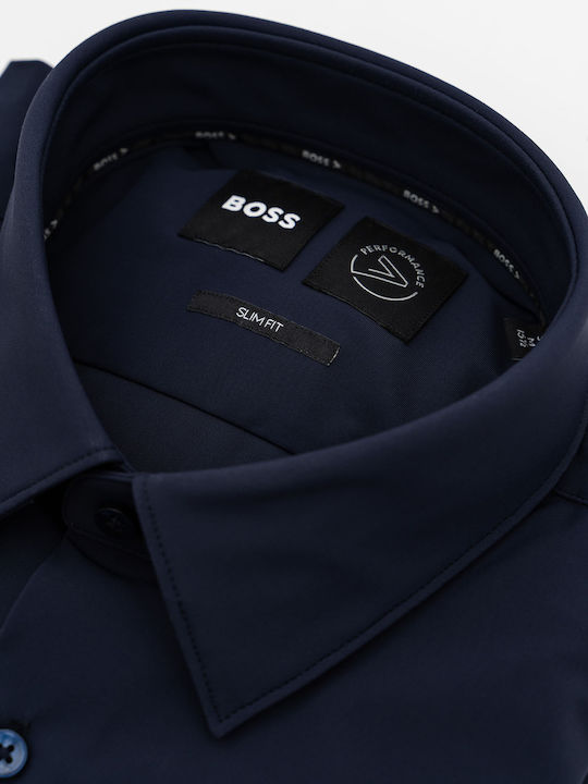 Hank Long-sleeved Shirt Dark Blue
