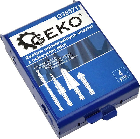 Geko Bohrer Türscharniere HSS 6mm x 12,4mm