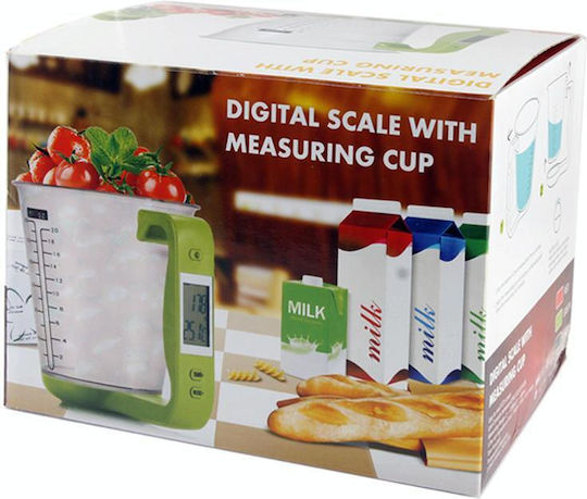 Scale Measuring Ψηφιακή Ζυγαριά Κουζίνας με Κανάτα Πράσινη