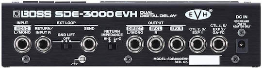 Boss SDE-3000 Dual SDE-3000-EVH Pedale Wirkung Verzögerung E-Gitarre