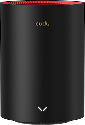 Cudy M3000 Rețea WiFi Mesh Punct de acces Wi-Fi 6 Banda Duală (2.4 și 5GHz) în Kit triplu Negru