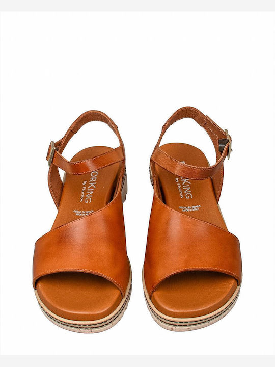 Dorking Women's Flat Sandals in Brown Color