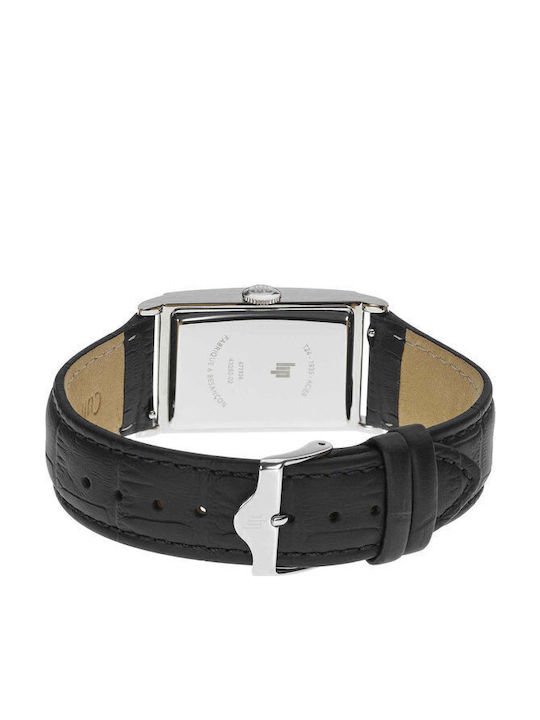 Lip Watches Women's Watch with Black Leather Strap