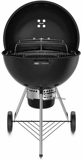Weber Master-Touch E-5775 Rostfreier Stahl Holzkohlegrill mit Deckel 109cmx84cm