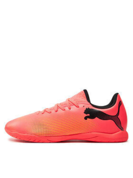 Puma Future 7 Play IT Niedrig Fußballschuhe Halle Rosa