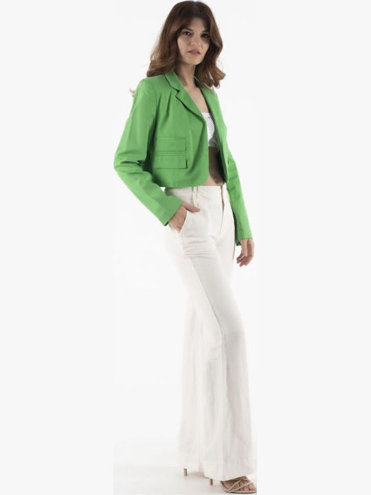 FIDELE Fidele Kurz Damen Blazer Green