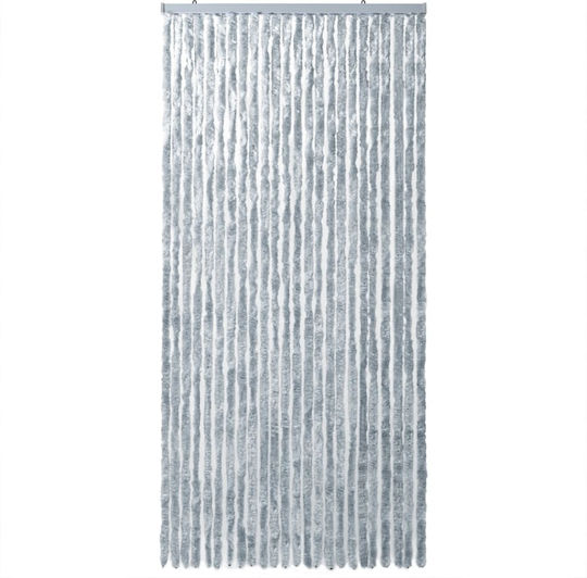 vidaXL Κουρτίνα Πόρτας από Ύφασμα Λευκή 100x230cm 377376
