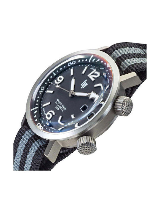 Lip Watches Men's Watch Automatic with Black Rubber Strap